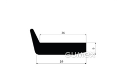 GUMMIPROFILE L-FORM - EPDM